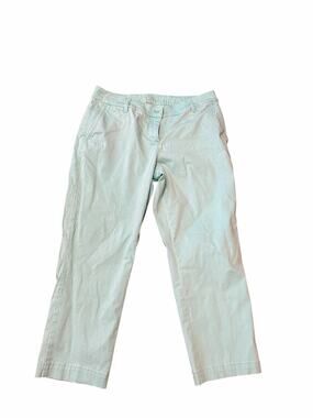 Light Teal/Aqua Tommy Bahama Women's Crop Pants - Classic Straight Fit